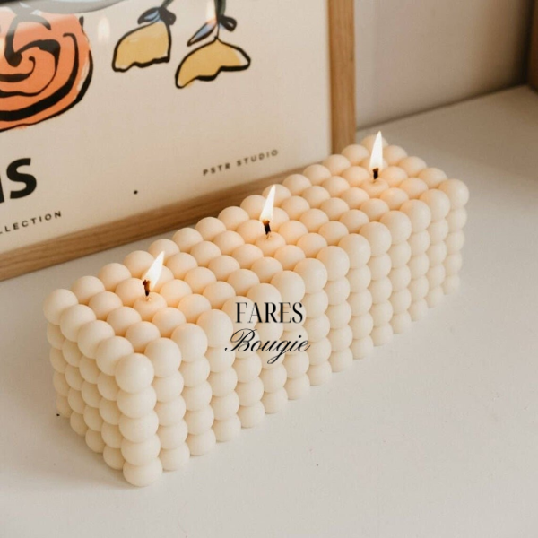 Grande bougie à bulles