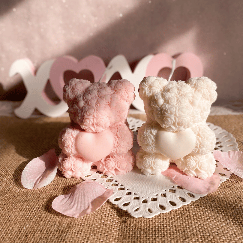 Bougie Ours Fleur