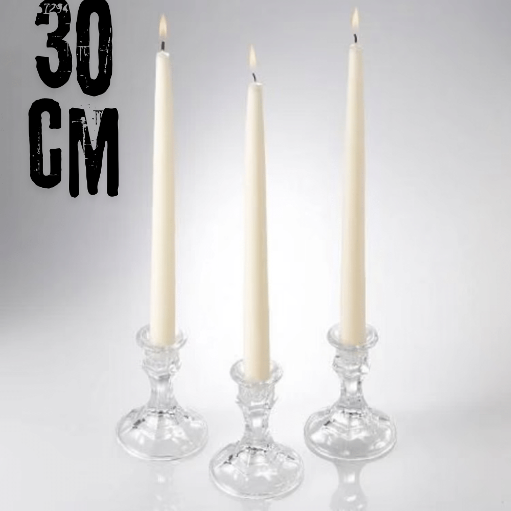 bougie longue conique - taper candle 30cm