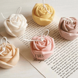 Bougie fleur multicouleur