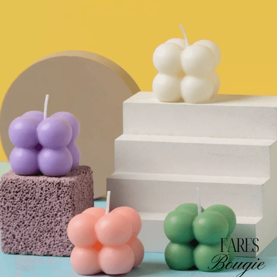Mini Bougies à bulles colore Parfume
