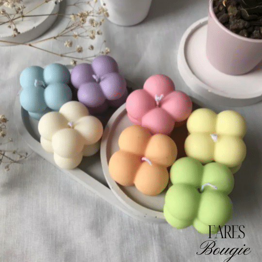 Mini Bougies à bulles colore Parfume