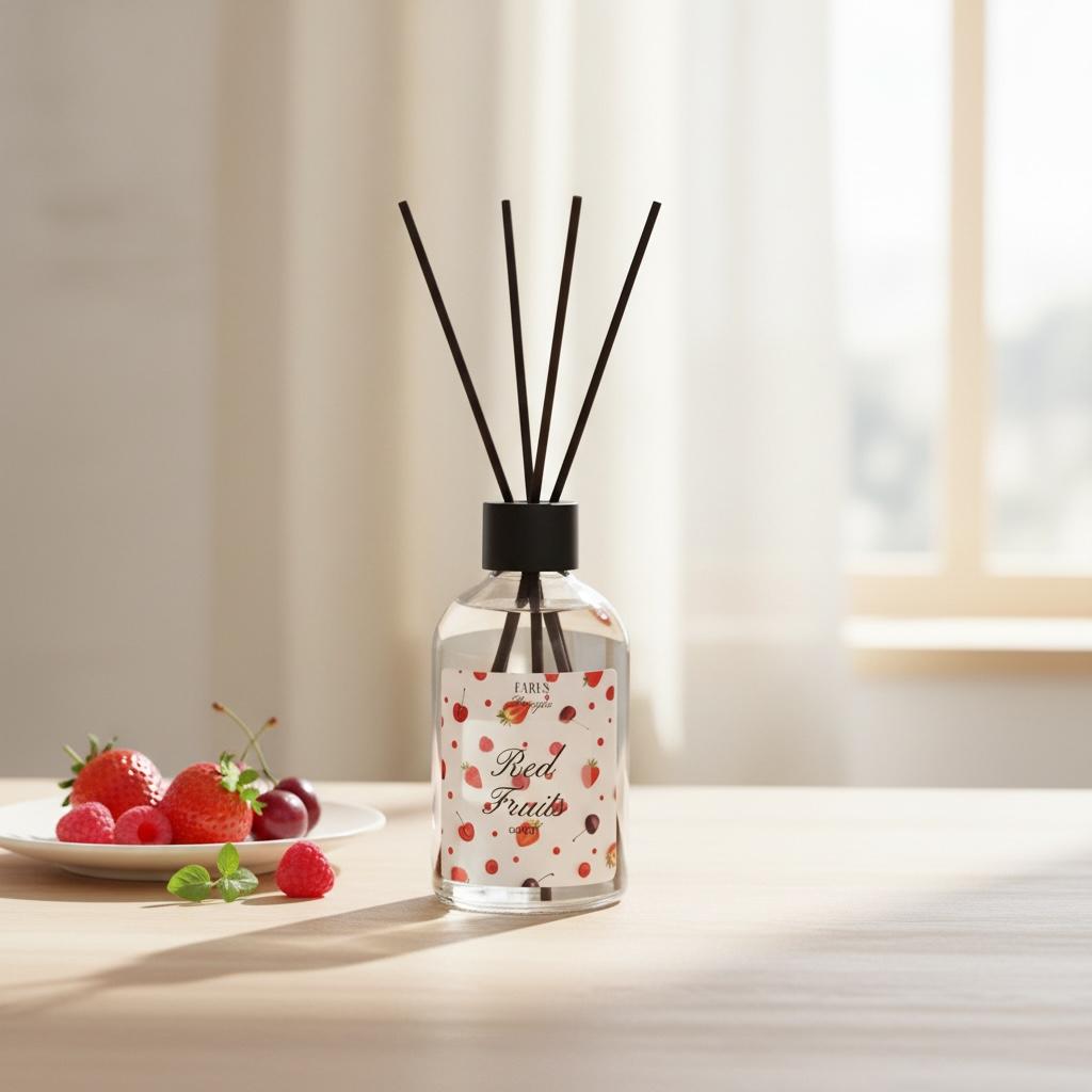 Diffuseur de parfum à bâtonnets Fruits Rouges