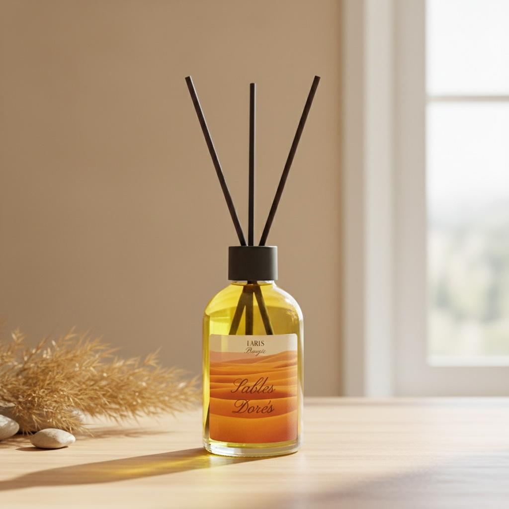 Diffuseur de parfum à bâtonnets Sable Doré