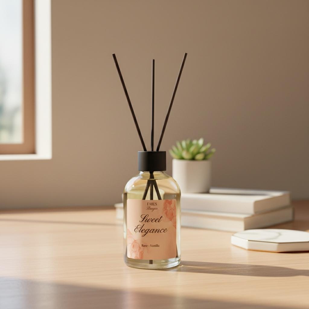 Diffuseur de parfum à bâtonnets Rose Vanille