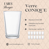 Bougie en verre Restaurant / evenement
