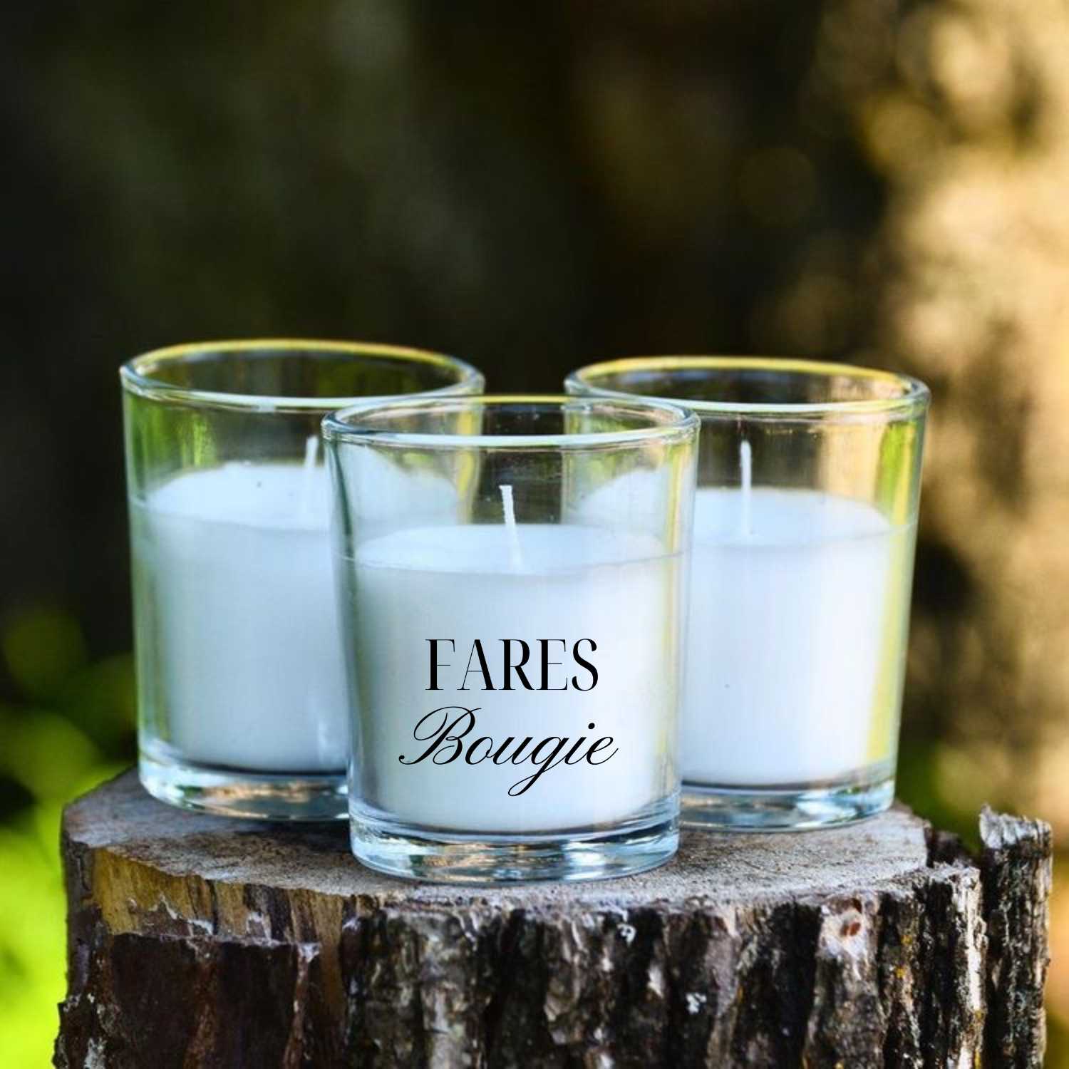 Bougie en verre Restaurant / evenement