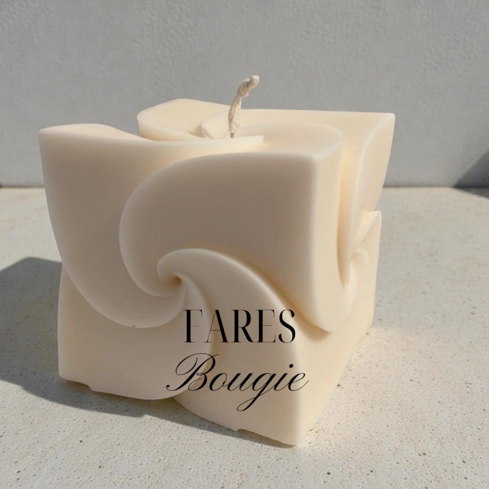 Bougie Cube Swirl