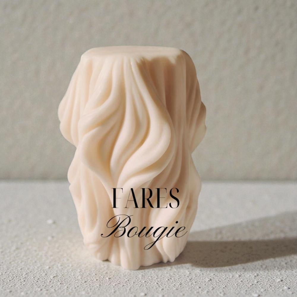 Large Abstract Candle