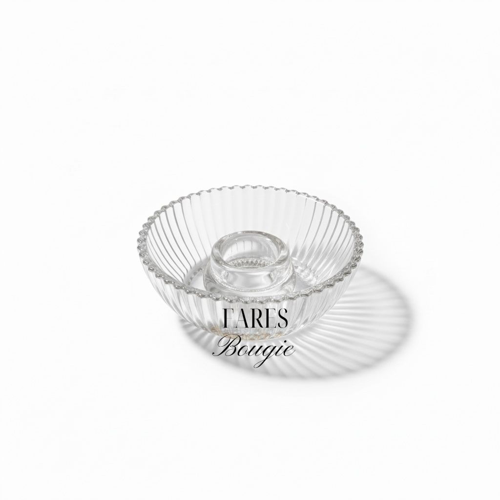 Petit Bougeoir en Verre