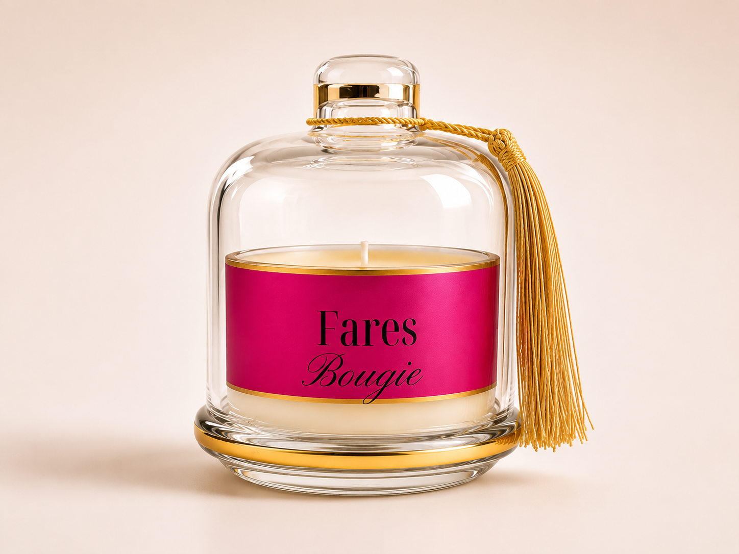 Bougie Parfumée Dome – Rose Vanille